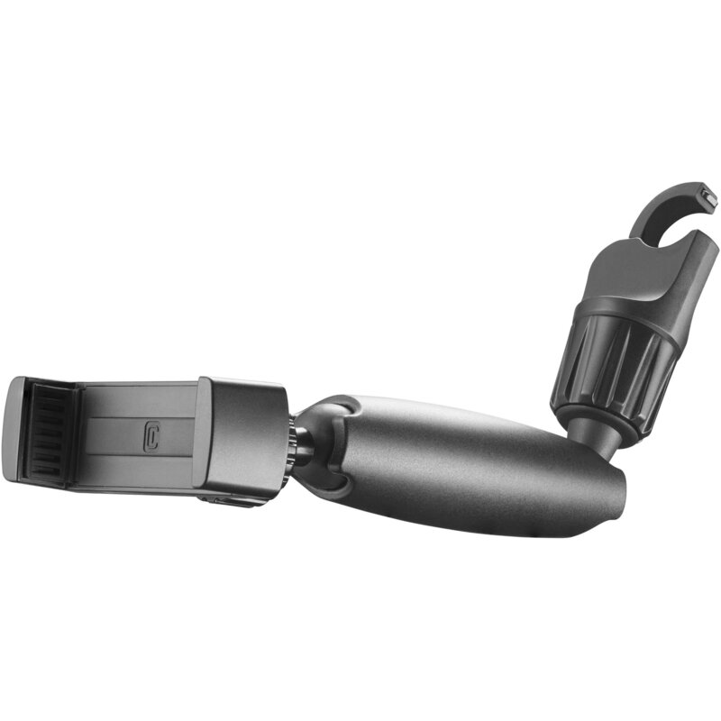 Uchwyt na telefon i smartfon CELLULARLINE Spin Mirror Czarny uchwyt samochodowy na lusterko