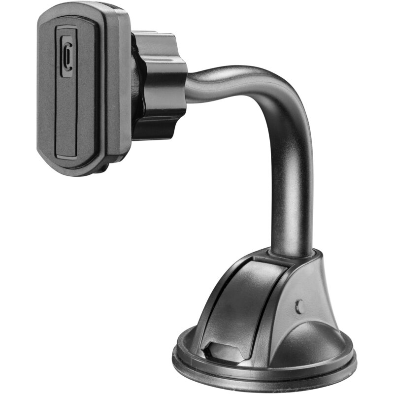 Uchwyt na telefon i smartfon CELLULARLINE Touch Flexi Czarny uchwyt samochodowy na szybę i deskę rozdzielczą