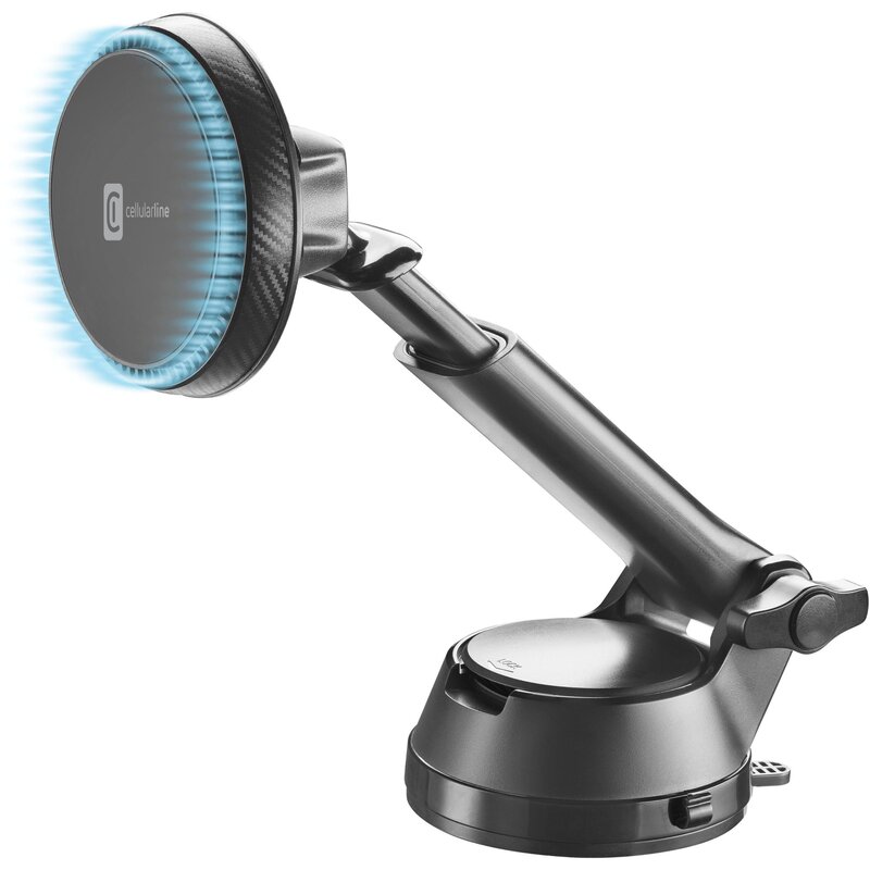 Uchwyt na telefon i smartfon CELLULARLINE Touch Air Cooler Mag Czarny uchwyt samochodowy na szybę, kratkę nawiewu i deskę rozdzielczą
