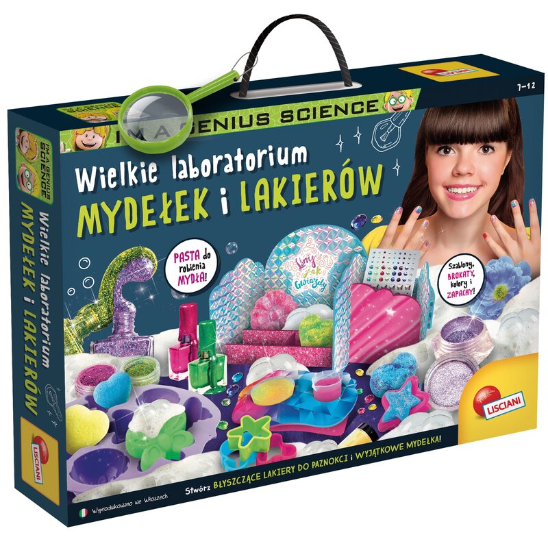 Zestaw kreatywny LISCIANI I'm a Genius Wielkie laboratorium mydełek i lakierów 304-PL103133