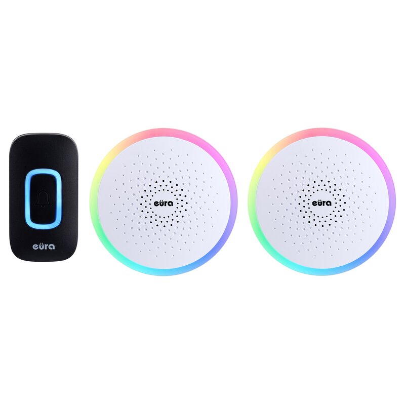 Dzwonek bezprzewodowy EURA WDP-42A3v2RWB (2 odbiorniki)