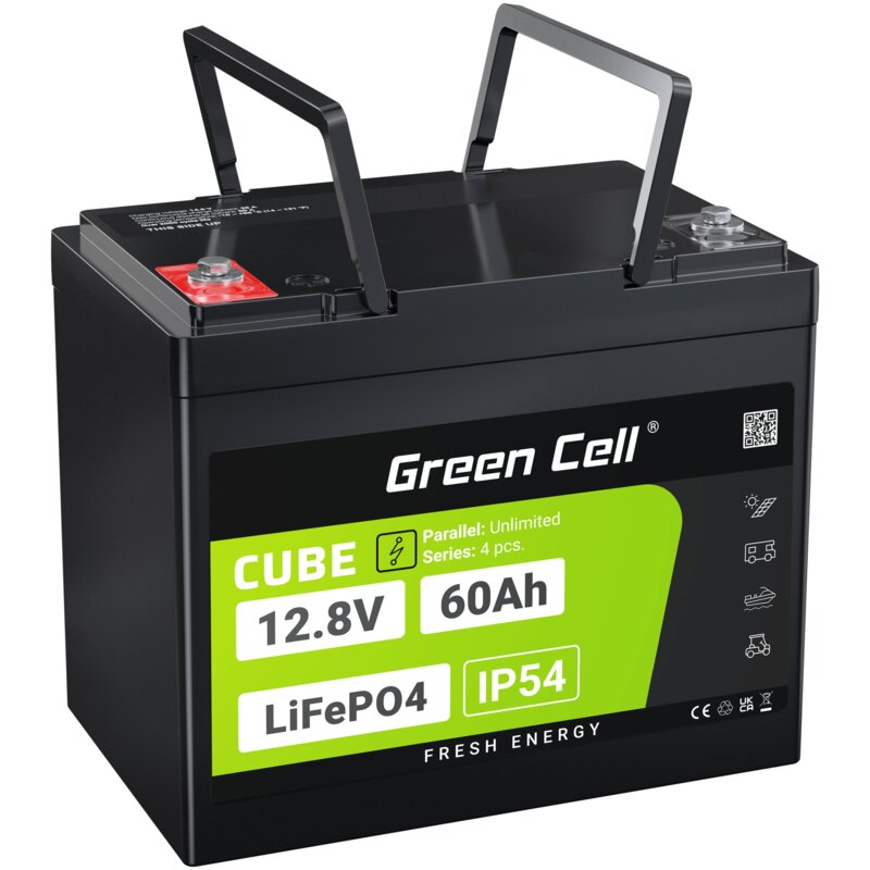 Akumulator GREEN CELL LFPGC12V60AH 60Ah 12.8V
