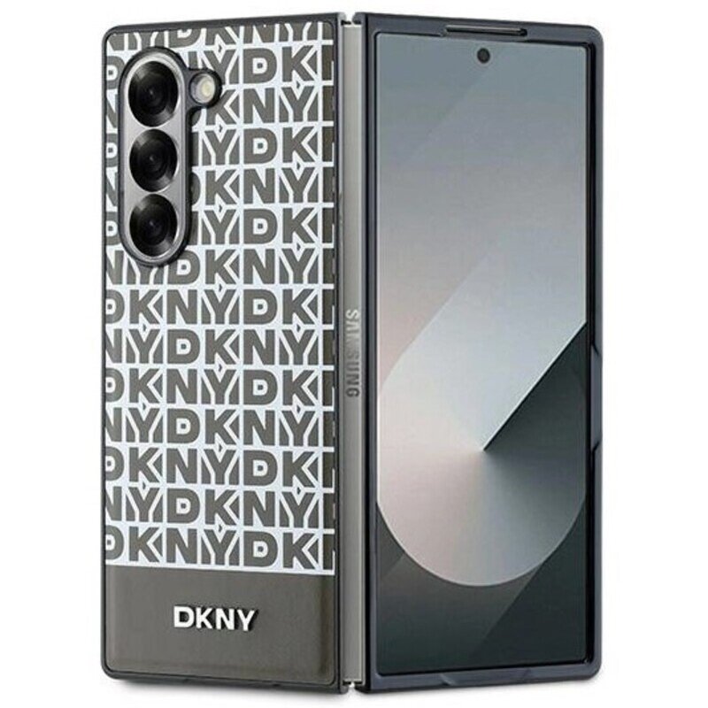 Etui DKNY Repeat Pattern Bottom Stripe do Samsung Galaxy Z Fold 6 Brązowy