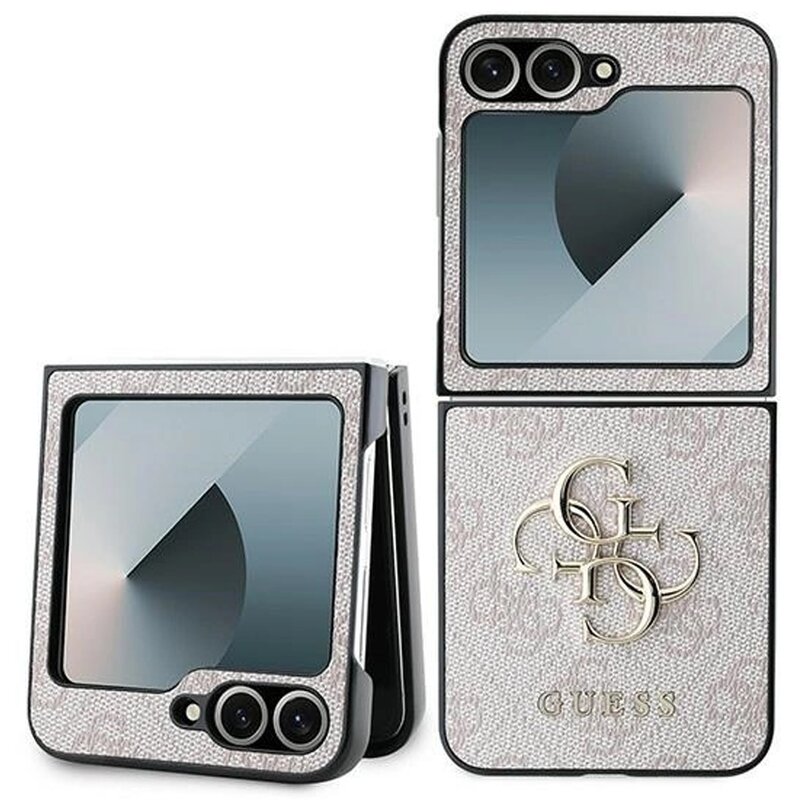 Etui GUESS 4G Metal Logo do Samsung Galaxy Z Flip 6 / Flip 7 FE Różowy