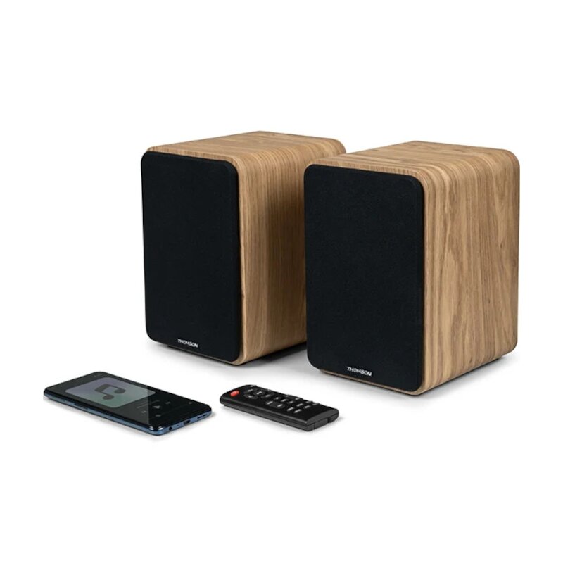 Aktywne kolumny podstawkowe THOMSON WS602DUO Drewno (2 szt.)