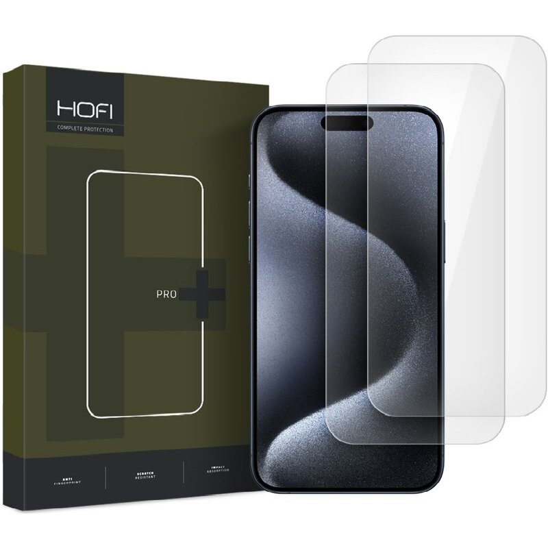 Szkło hartowane HOFI Glass Pro+ do Apple iPhone 16 Pro/17/17 Pro Przezroczysty (2 szt.)