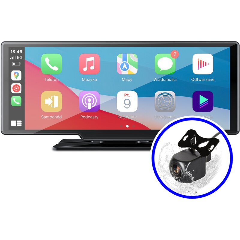 Tablet NEXADIO CP300 Bezprzewodowy CarPlay Czarny