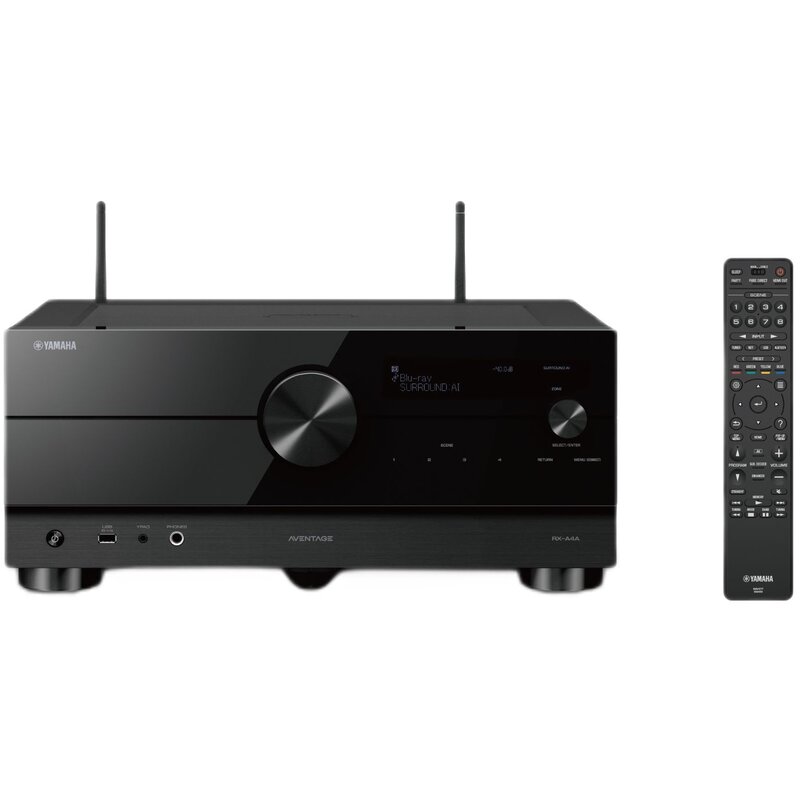 Amplituner YAMAHA MusicCast RX-A4A Czarny 7.2-kanałowy, 8K, Dolby Atmos, DTS:X, BT, AirPlay, Wi-Fi, Multiroom, SURROUND:AI
