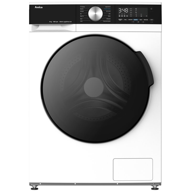 Pralka AMICA TWAC914ALiSP kl.A 9kg 1400 obr A StainPro programy parowe