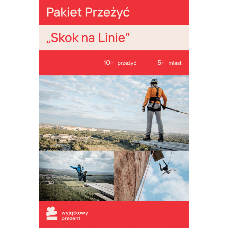 Karta podarunkowa WYJĄTKOWY PREZENT Pakiet Przeżyć - Skok na Linie