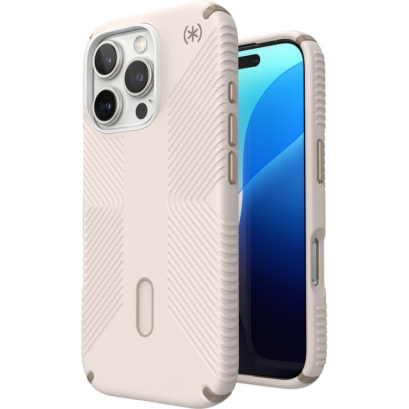 Etui SPECK Presidio2 Grip ClickLock & MagSafe do Apple iPhone 16 Pro Beżowy