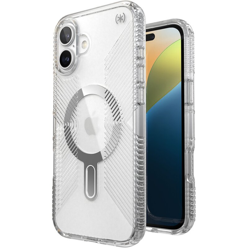 Etui SPECK Presidio Perfect-Clear Grip ClickLock & MagSafe do Apple iPhone 16 Plus Przezroczysty