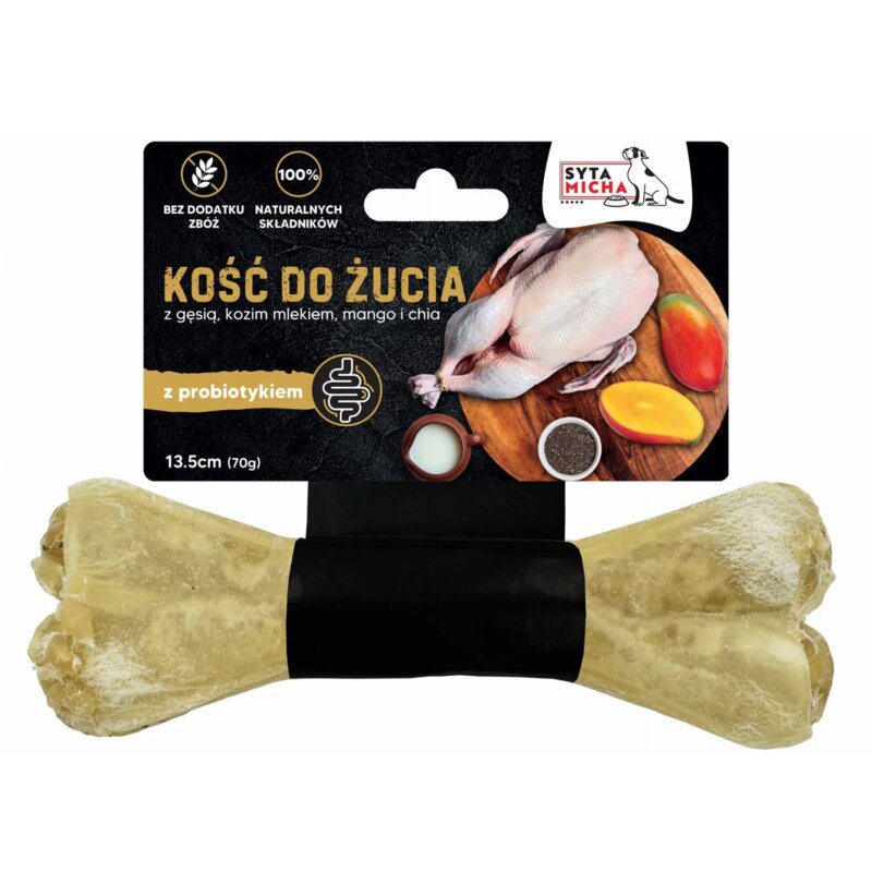 Przysmak dla psa SYTA MICHA Kość do żucia z probiotykiem 70 g