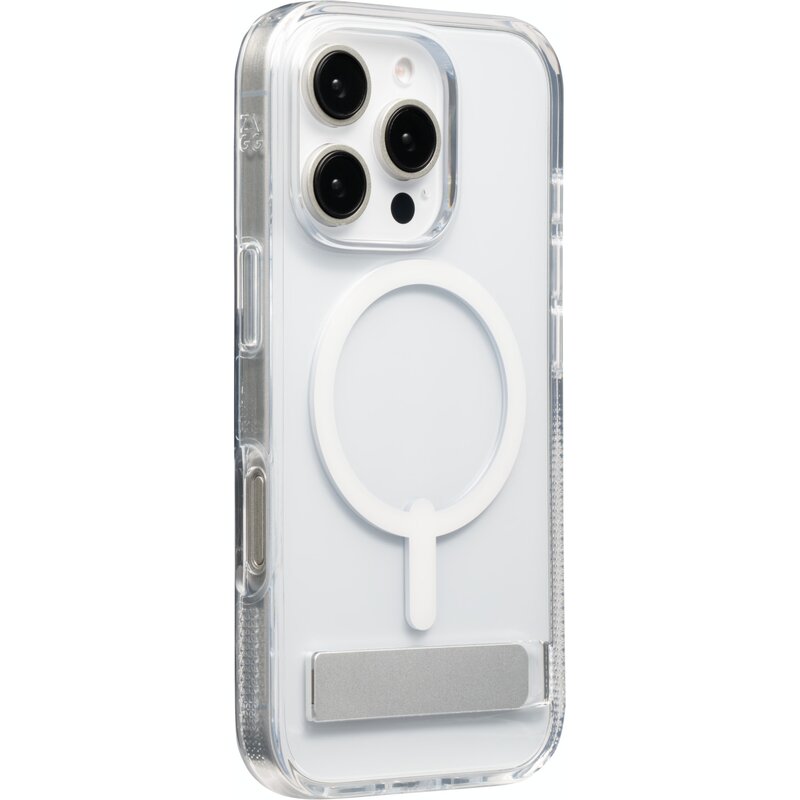 Etui ZAGG Crystal Palace Snap Kickstand MagSafe do Apple iPhone 16 Pro Przezroczysty