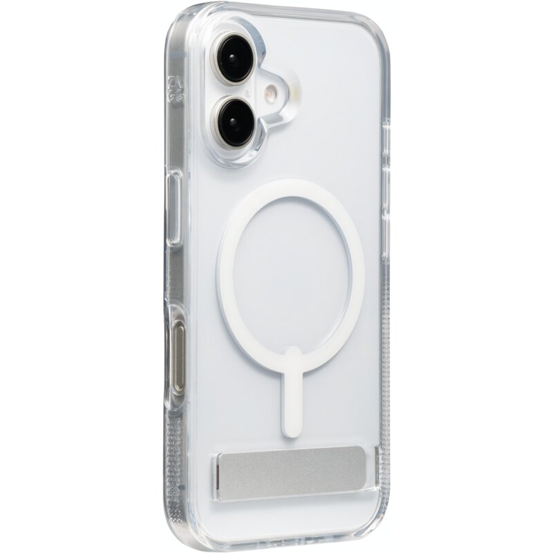 Etui ZAGG Crystal Palace Snap Kickstand MagSafe do Apple iPhone 16 Przezroczysty