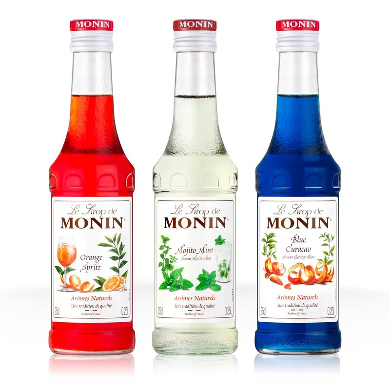 Zestaw syropów do koktajli MONIN Maxi Set 3 x 250 ml