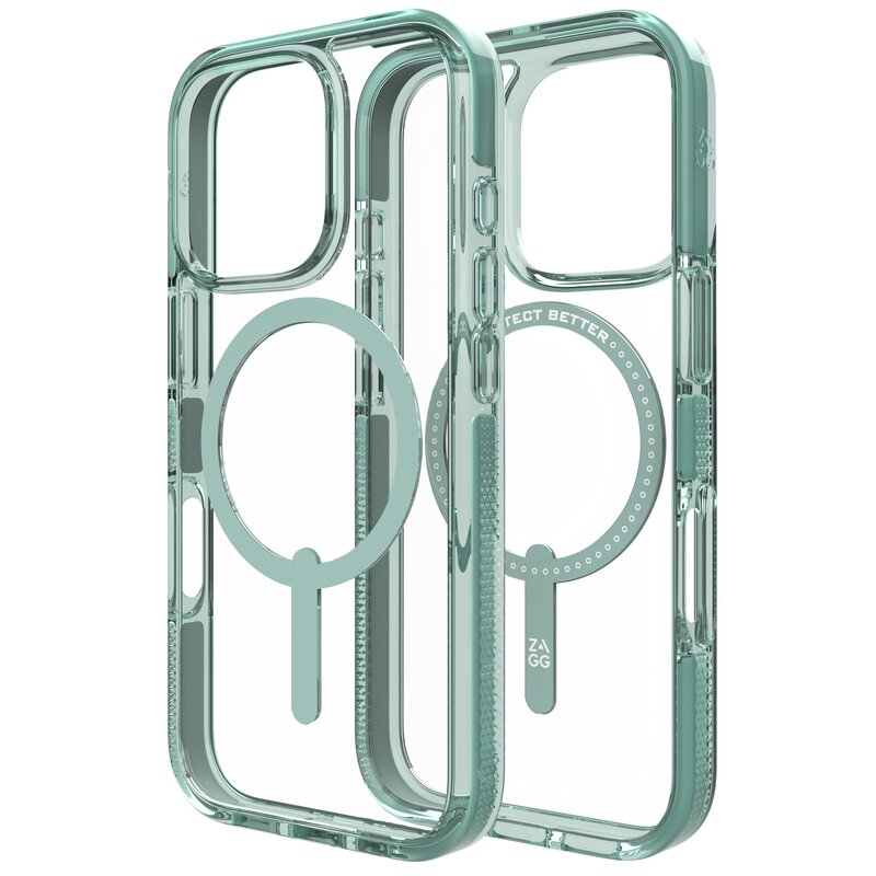 Etui ZAGG Santa Cruz Snap Magsafe do Apple iPhone 16 Pro Przezroczysto-zielony