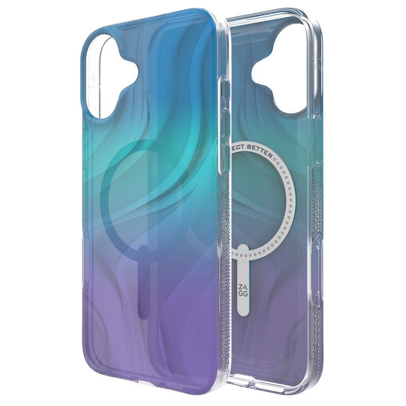 Etui ZAGG Milan Snap Magsafe Deep Aurora do Apple iPhone 16 Plus Wielokolorowy