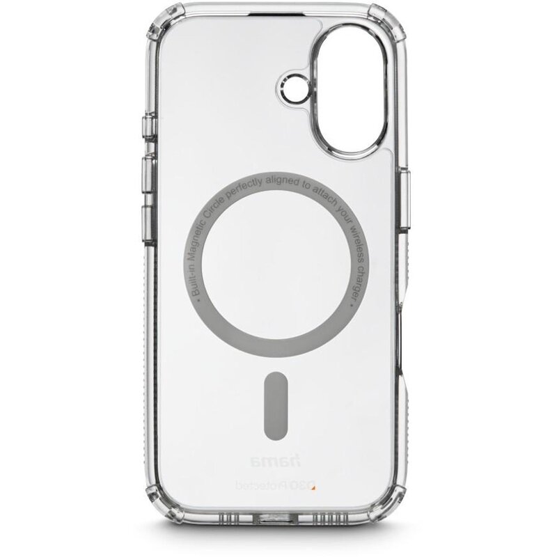 Etui HAMA Extreme Protect MagCase D30 do Apple iPhone 16 Przezroczysty