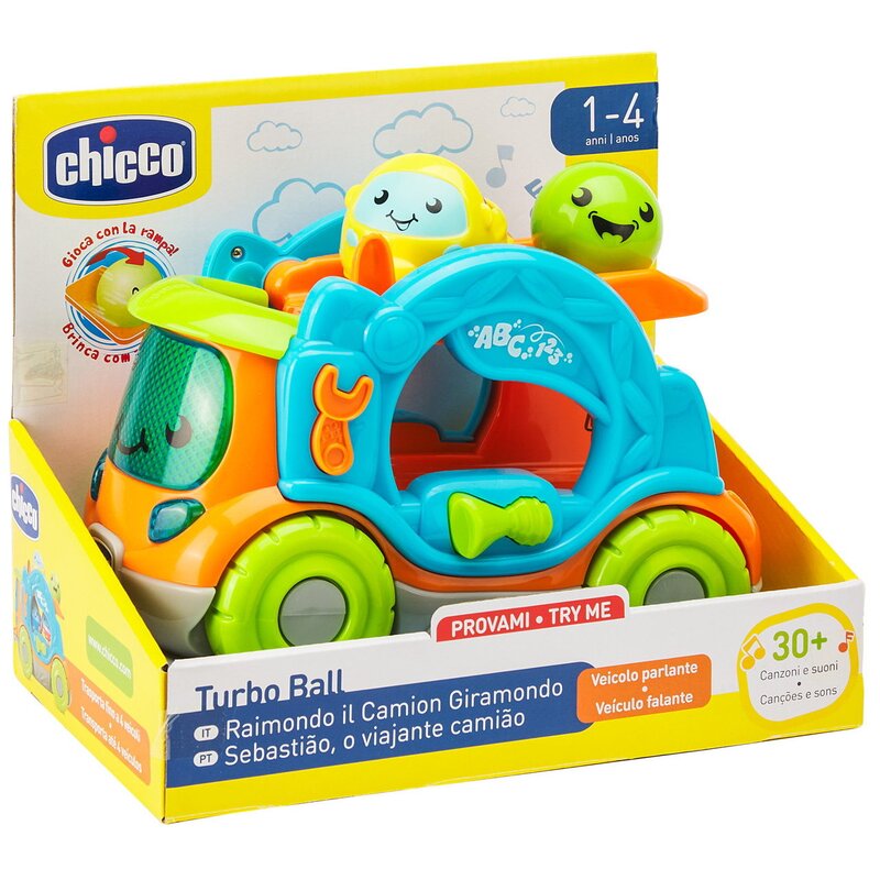 Zabawka edukacyjna CHICCO Turbo Ball Rolling Truck 00010852000000