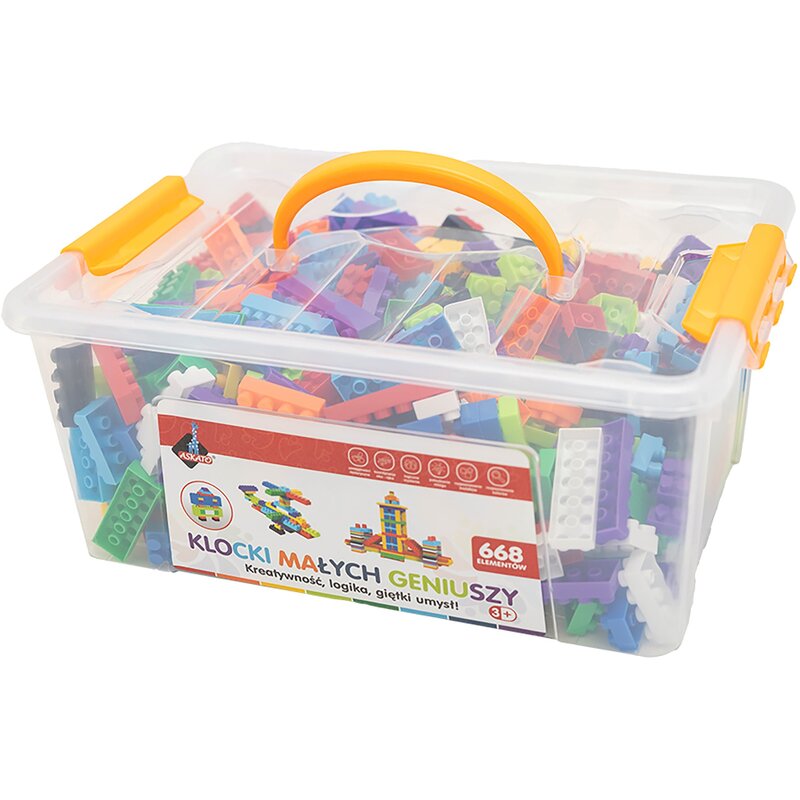 Klocki plastikowe ASKATO Klocki małych geniuszy Basic 123929