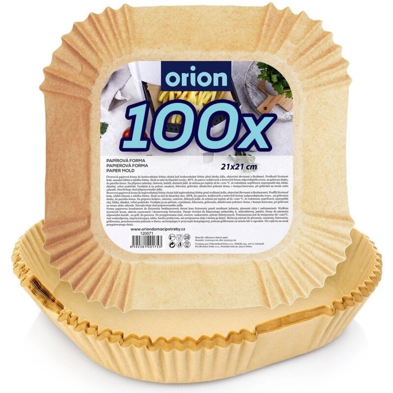 Papier do Air Fryer ORION 120071 21 x 21 cm (100 sztuk)