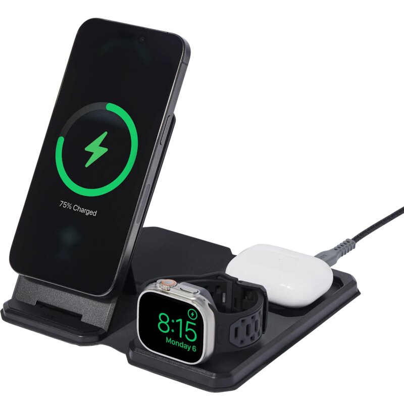 Ładowarka indukcyjna UAG Travel Charger MagSafe 3w1 15W Czarny