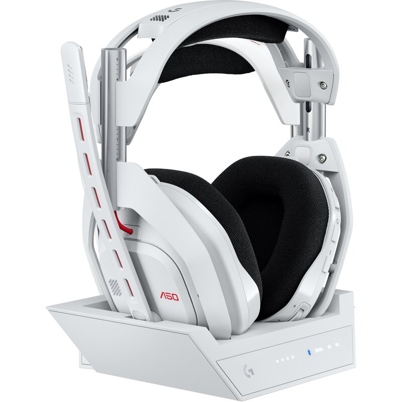 Słuchawki LOGITECH Astro A50 (Gen 5) Bezprzewodowe, Nauszne, Dźwięk przestrzenny Biało-czarny