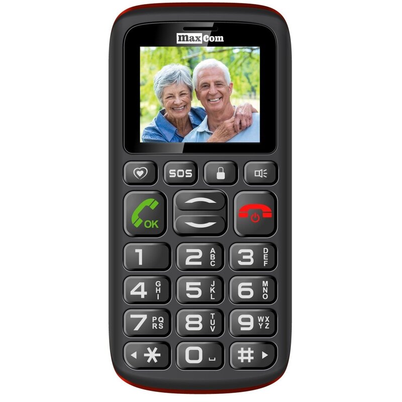 Telefon MAXCOM MM428 Czarny Light