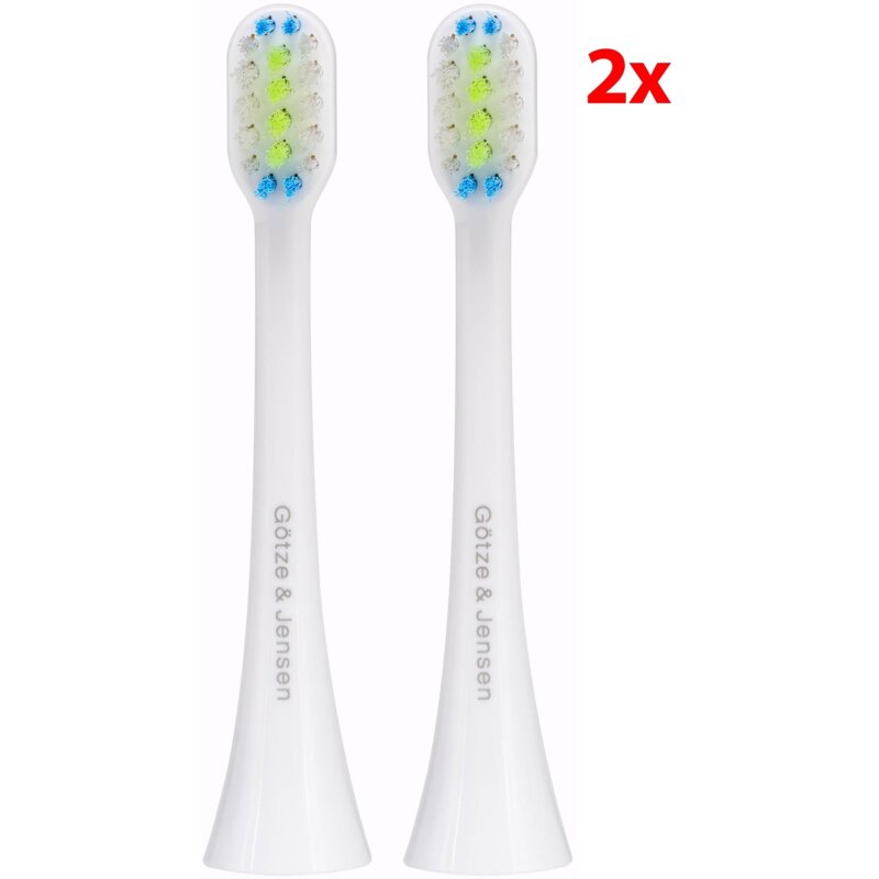 Oryginalna końcówka szczoteczki GÖTZE & JENSEN ASTH966 (2 szt.) (Skuteczne usuwanie płytki nazębnej)