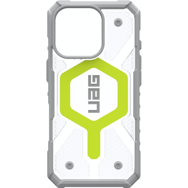 UAG Pathfinder Clear Case Magsafe do iPhone 16 Pro Active Neon