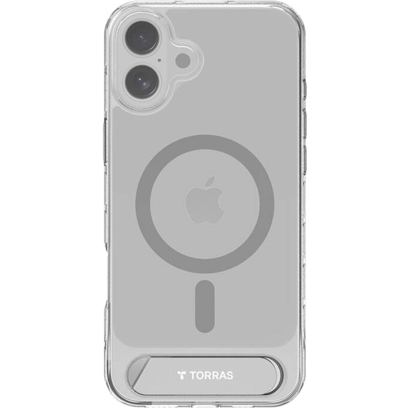 Etui TORRAS Pstand do Apple iPhone 16 Przezroczysty