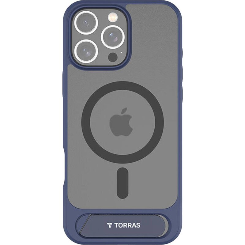 Etui TORRAS Pstand do Apple iPhone 16 Pro Niebieski