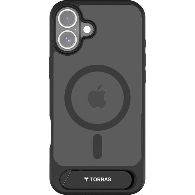 Etui TORRAS Pstand do Apple iPhone 16 Plus Czarny