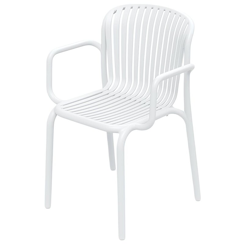 Krzesło ogrodowe FERNE Brene FBRK658-S449 Biały