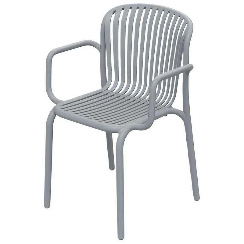 Krzesło ogrodowe FERNE Brene FBRK658-423U Szary