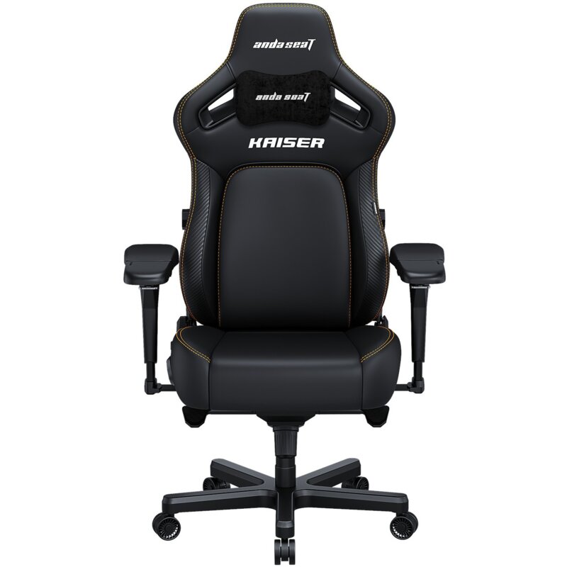 Fotel gamingowy ANDA SEAT Kaiser 4 XL Czarny (skóra ekologiczna PVC)