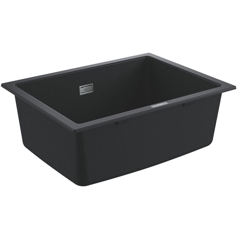 Zlewozmywak jednokomorowy GROHE K700U 31655AP0 Czarny granit 46x61