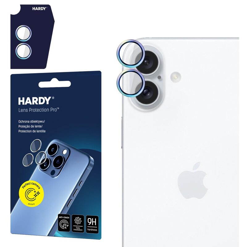 3mk HARDY Lens Protection Pro Rainbow do iPhone 16 / 16 Plus