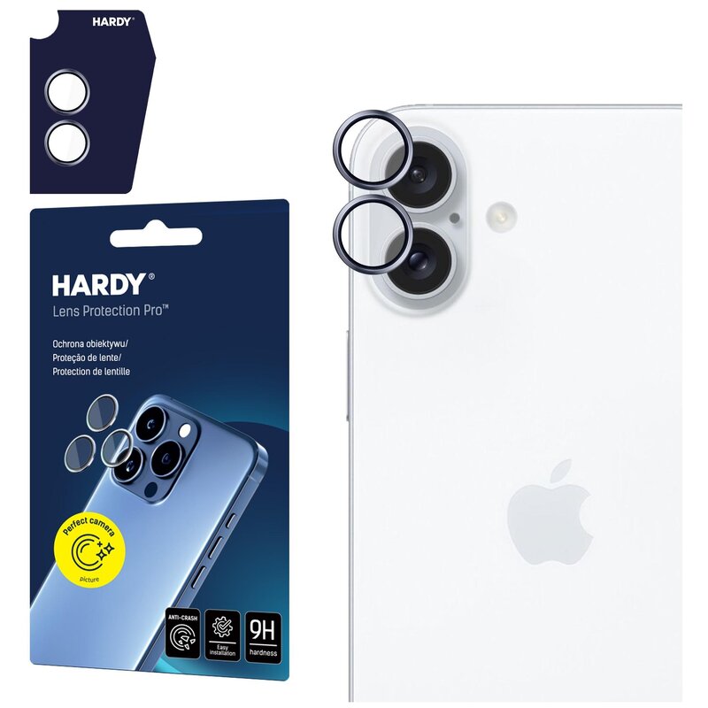 3mk HARDY Lens Protection Pro Blue do iPhone 16 / 16 Plus