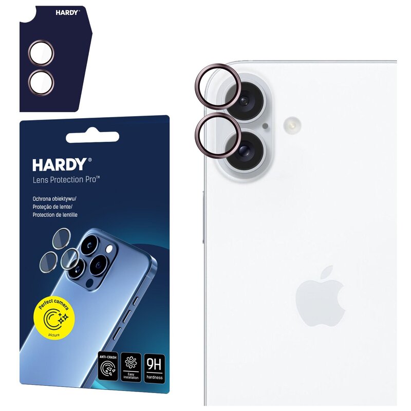 3mk HARDY Lens Protection Pro Pink do iPhone 16 / 16 Plus