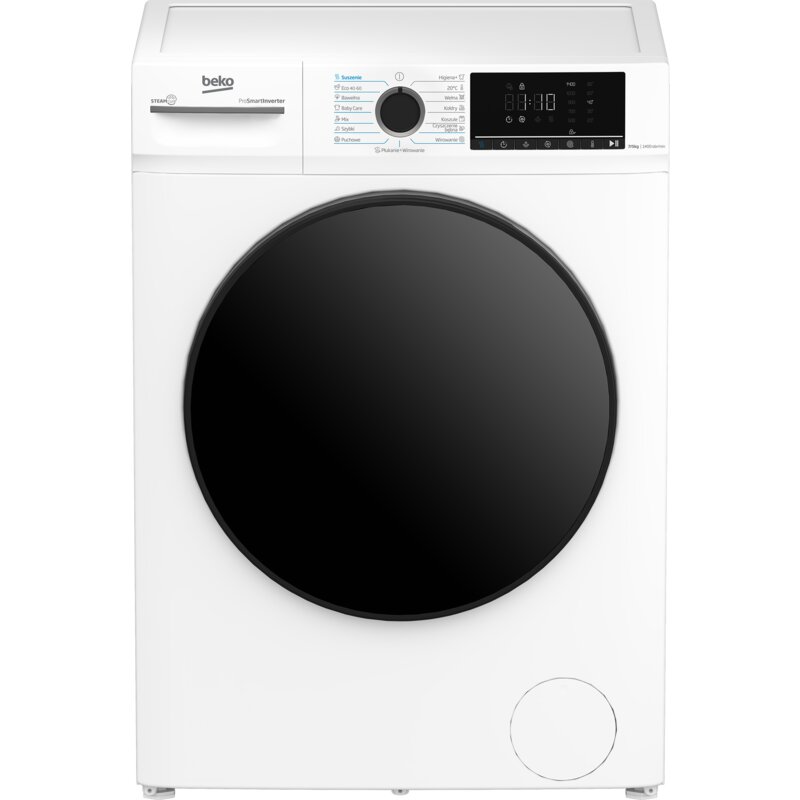 Pralko-suszarka BEKO b300 BMM5DFO5741W Slim 7/5kg 1400obr SteamCure Program szybki Higiena+ Inverter