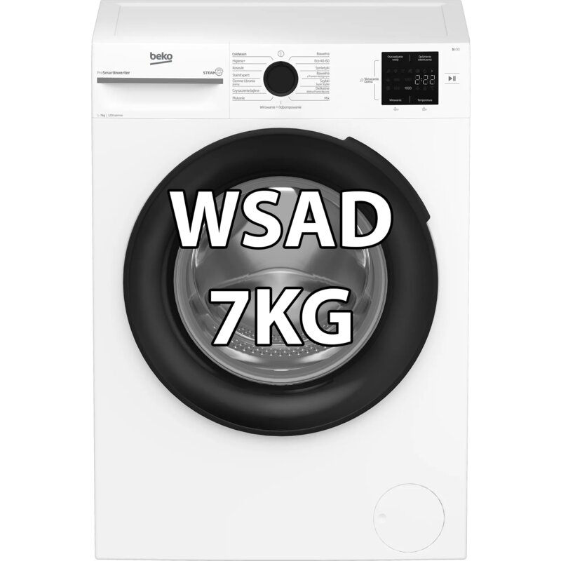 Beko b100 BM1WFU37225WPB SteamCure Slim 7kg 1200obr/min