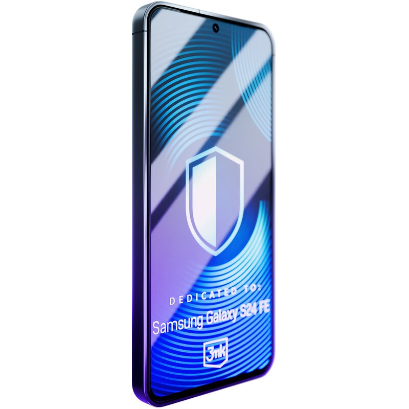 Szkło hartowane 3MK HardGlass Max Lite Black do Samsung Galaxy S24 FE