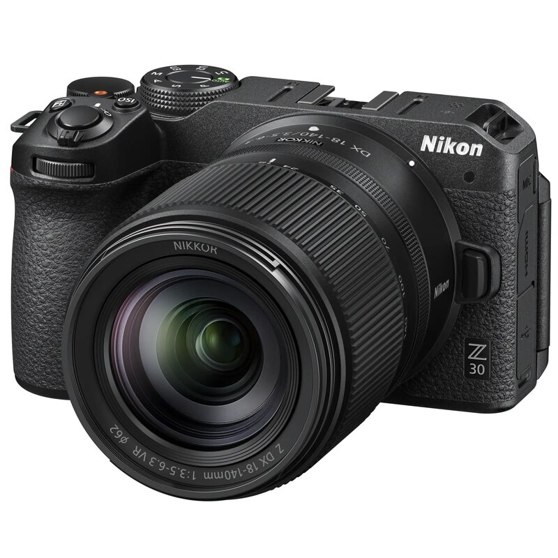 Aparat bezlusterkowy NIKON Z 30 Czarny + Obiektyw Nikkor Z DX 18-140 mm f/3.5-6.3 VR, 20.9Mpix, UHD 4K30p
