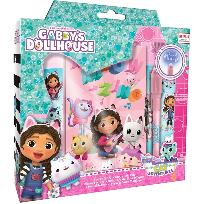 Pamiętnik KIDS EUROSWAN Koci Domek Gabi z magicznym długopisem GD00038