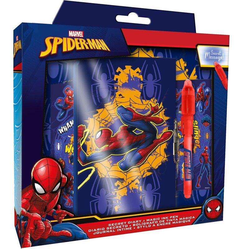 Pamiętnik KIDS EUROSWAN Marvel Spider-Man z magicznym długopisem SP50069