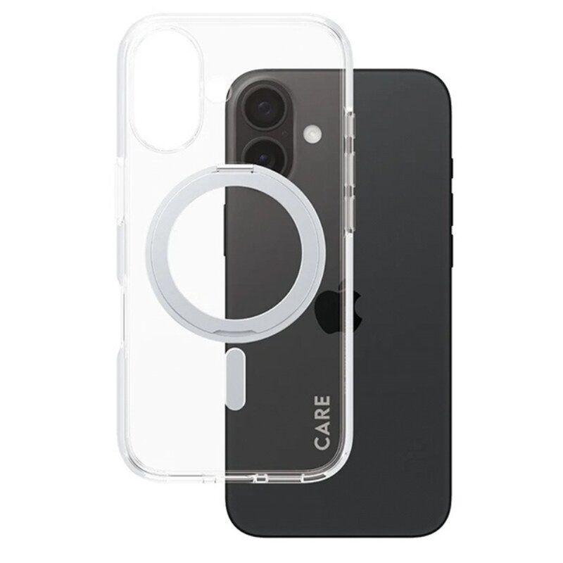 Etui PANZERGLASS Feature Kickstand Case MagSafe do Apple iPhone 16 Przezroczysto-srebrny