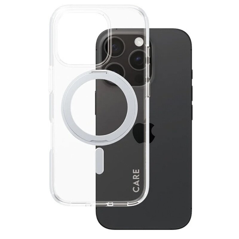Etui PANZERGLASS Feature Kickstand MagSafe do Apple iPhone 16 Pro Przezroczysto-srebrny