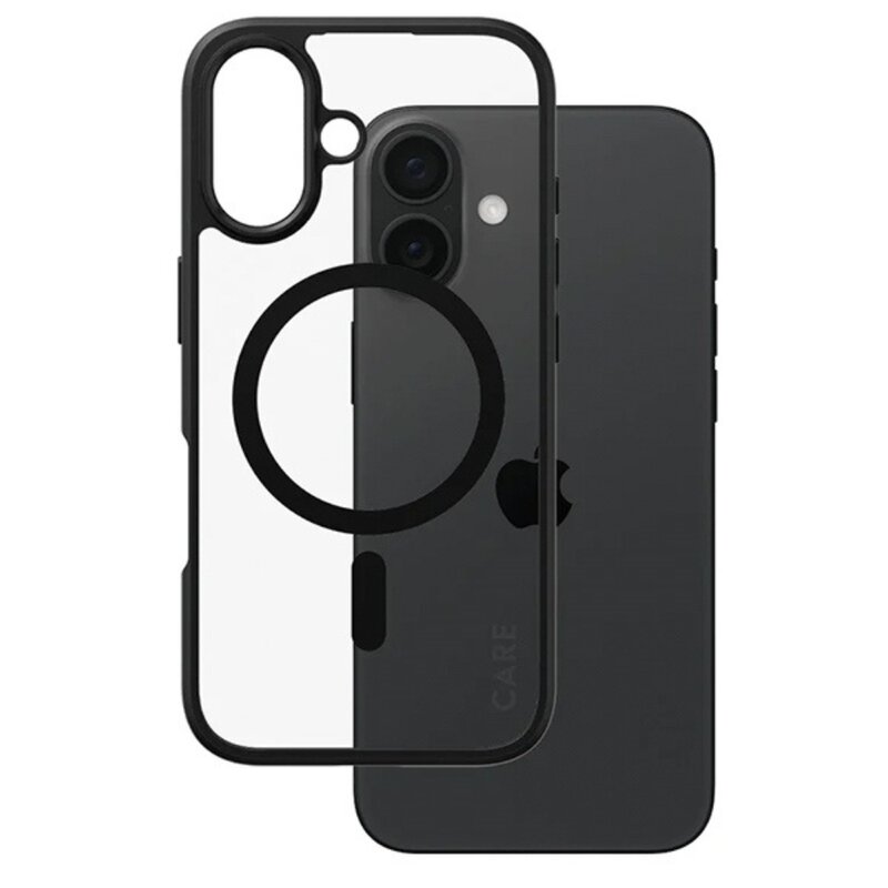 Etui PANZERGLASS Flagship Urban MagSafe do Apple iPhone 16 Przezroczysto-czarny